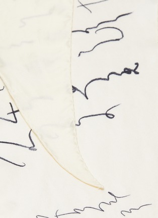 Detail View - Click To Enlarge - ACNE STUDIOS - Hand written print silk scarf
