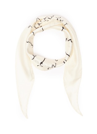 Main View - Click To Enlarge - ACNE STUDIOS - Hand written print silk scarf