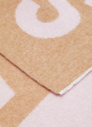 Detail View - Click To Enlarge - ACNE STUDIOS - Logo wool blend scarf