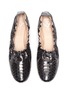 Detail View - Click To Enlarge - RODO - 'HIGH THROAT' PYTHON LEATHER FLATS