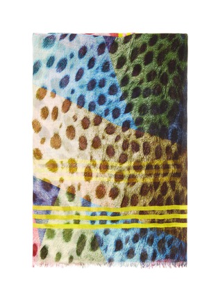 Detail View - Click To Enlarge - FRANCO FERRARI - 'Danao' multi dot contrast stripe scarf