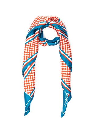 Main View - Click To Enlarge - FRANCO FERRARI - 'Twill Seta' graphic print silk scarf