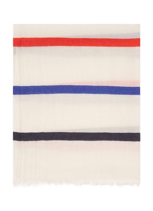 Detail View - Click To Enlarge - FRANCO FERRARI - 'Daiquiri' contrast stripe scarf