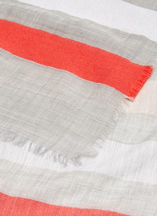 Detail View - Click To Enlarge - FRANCO FERRARI - 'Mojito' stripe-ended scarf