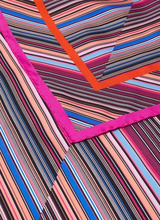 Detail View - Click To Enlarge - FRANCO FERRARI - 'Twill Seta' stripe silk scarf