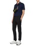 Figure View - Click To Enlarge - VERSACE - Stripe collar polo shirt