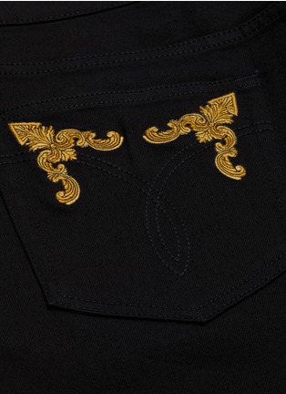  - VERSACE - Baroque embroidered jeans