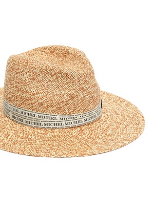 Detail View - Click To Enlarge - MAISON MICHEL - 'Henrietta' print tape hat