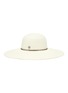 Main View - Click To Enlarge - MAISON MICHEL - 'Blanche' strass embellished herringbone straw hat