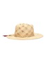 Figure View - Click To Enlarge - MAISON MICHEL - 'Rose' bead drawstring rafia straw fedora hat