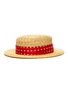 Figure View - Click To Enlarge - MAISON MICHEL - 'Kiki' polka dot print ribbon embellished straw hat