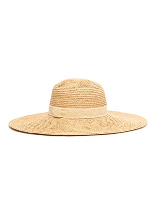 Figure View - Click To Enlarge - MAISON MICHEL - 'Blanche 14' ribbon embellished straw hat