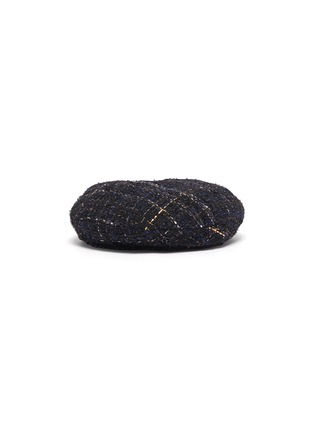 Main View - Click To Enlarge - MAISON MICHEL - 'Flore' tweed beret