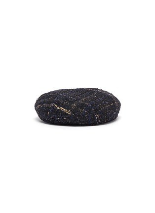 Figure View - Click To Enlarge - MAISON MICHEL - 'Flore' tweed beret