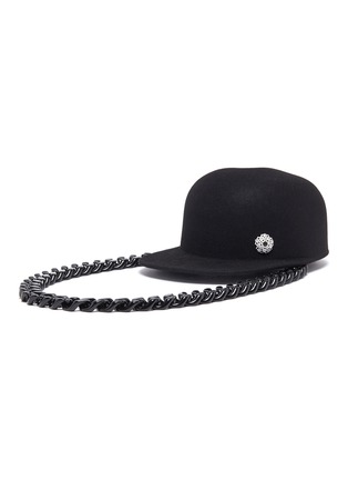 Main View - Click To Enlarge - MAISON MICHEL - 'Shariff' daisy appliqué chain hat