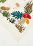 Detail View - Click To Enlarge - JANAVI - Tropical embroidered cashmere scarf