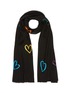 Main View - Click To Enlarge - JANAVI - 'Seasons of Love' sequin embellished heart Merino wool scarf