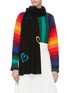 Figure View - Click To Enlarge - JANAVI - 'Seasons of Love' sequin embellished heart Merino wool scarf