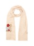Main View - Click To Enlarge - JANAVI - Stud embellished floral cashmere scarf