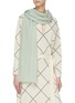 Figure View - Click To Enlarge - JANAVI - 'Dobby' stripe woven merino wool scarf