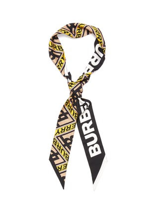 Main View - Click To Enlarge - BURBERRY - TB Diamond' ribbon silk scarf