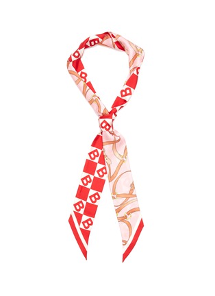 Main View - Click To Enlarge - BURBERRY - Belt ribbon silk scarf