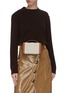 Figure View - Click To Enlarge - MARK CROSS - 'Grace' leather canvas box belt bag