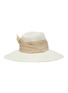 Figure View - Click To Enlarge - SENSI STUDIO - Double twist stripe band toquilla straw Panama hat