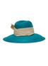 Figure View - Click To Enlarge - SENSI STUDIO - Long brim double twist stripe band toquilla straw Panama hat