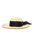 Main View - Click To Enlarge - SENSI STUDIO - U' crown band trimmed toquilla straw Panama hat
