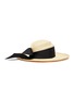 Figure View - Click To Enlarge - SENSI STUDIO - U' crown band trimmed toquilla straw Panama hat