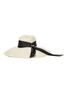 Main View - Click To Enlarge - SENSI STUDIO - Long brim maxi embellished band toquilla straw Panama hat