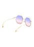 Figure View - Click To Enlarge - CHLOÉ - 'Poppy' octagon cutout metal frame sunglasses