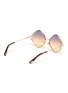 Figure View - Click To Enlarge - CHLOÉ - 'Poppy' oversized rhombus metal frame sunglasses