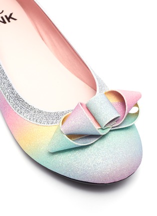 Detail View - Click To Enlarge - WINK - Soda Pop Toddlers/Kids Glittered Ballerina Flats