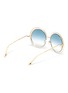 Figure View - Click To Enlarge - CHLOÉ - Carlina' twisted round metal frame sunglasses