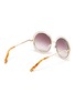 Figure View - Click To Enlarge - CHLOÉ - Carlina' twisted round metal frame sunglasses