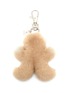 Figure View - Click To Enlarge - ISLA - 'Gingerboy' gingerbread man mink fur keyring