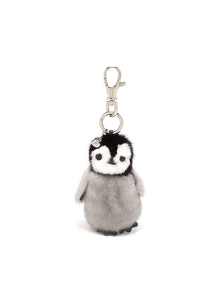 Main View - Click To Enlarge - ISLA - 'Pingi' mink fur baby penguin keyring