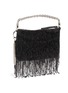 Detail View - Click To Enlarge - JIMMY CHOO - 'Callie' wristlet beaded fringe clutch