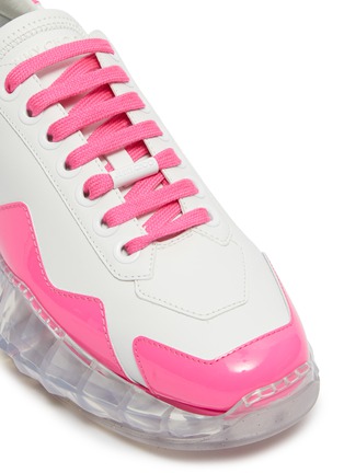 Detail View - Click To Enlarge - JIMMY CHOO - x YK Jeong diamond trail contrast counter sneakers