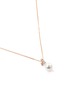 Detail View - Click To Enlarge - TASAKI - 'Kugel' diamond akoya pearl 18k rose gold pendant necklace