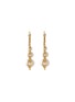 Main View - Click To Enlarge - TASAKI - 'Stretched' freshwater pearl 18k yellow gold earrings