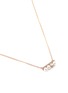 Detail View - Click To Enlarge - TASAKI - 'Balance' diamond akoya pearl 18k rose gold pendant necklace