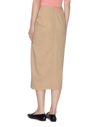Back View - Click To Enlarge - SAMUEL GUÌ YANG - Wrap Midi Skirt