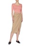 Figure View - Click To Enlarge - SAMUEL GUÌ YANG - Wrap Midi Skirt