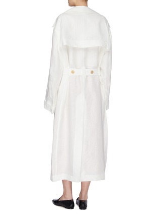 Back View - Click To Enlarge - SAMUEL GUÌ YANG - Double Breast Trench Coat