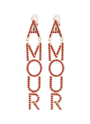 Main View - Click To Enlarge - BIJOUX DE FAMILLE - 'Amour' crystal earrings