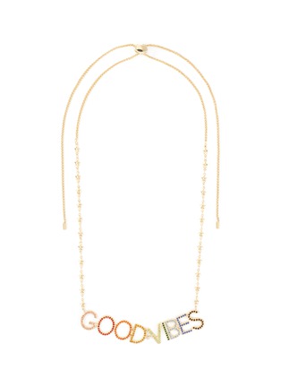 Main View - Click To Enlarge - BIJOUX DE FAMILLE - 'Good Vibes' crystal necklace