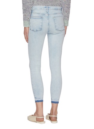 Back View - Click To Enlarge - FRAME - 'Le High Skinny' released hem crop skinny jeans